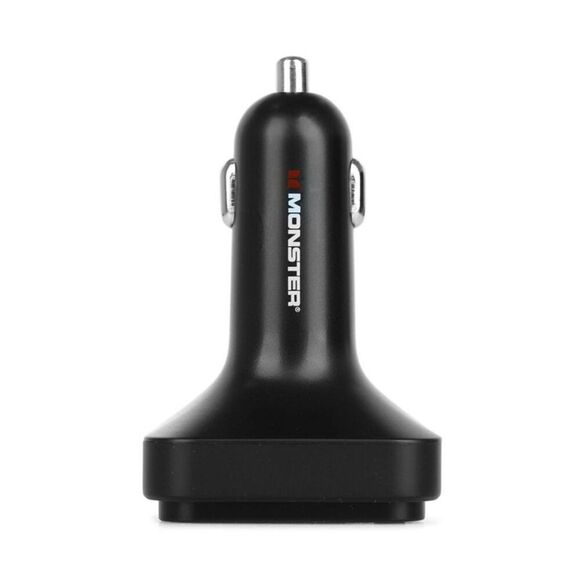 Open Box - Monster -  FM Transmitter 20W USB-C Charging 3D Surro Black - Picture 1 of 4